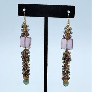 Earrings Crystals & Faux Pearls #2052
